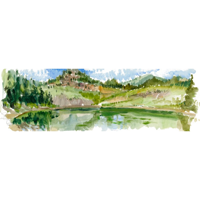 Ski Lake Print by Hoang, Van