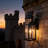 Solar Wall Lantern Outdoor, Clear Glass And Aluminum Xxf