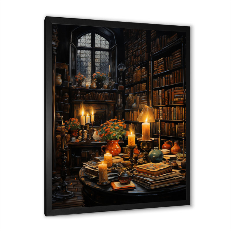 Bibliothèque Classic Literature II - Print, Cadre photo noir, H 32 po x l 16 po x P 1 po