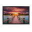 Cadre flottant Peaceful Sunset Over Pier, design par LSR Creative Studio-948067580-948067583