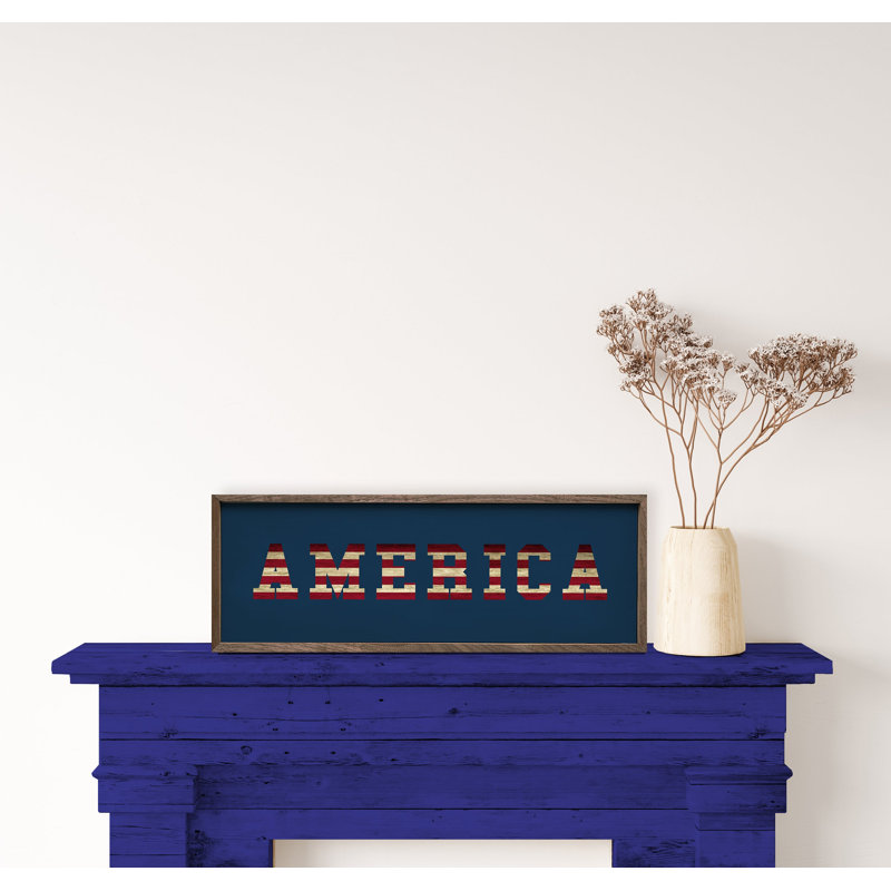 America Blue, 12" H x 36" W
