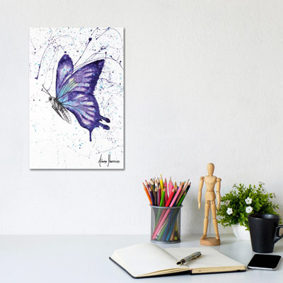 Lavender Butterfly by Ashvin Harrison - Print on Canvas