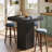 39.4" Tall Square Dining Table, Modern Counter Height Bar Table Pub Cocktail Table for Dining Room, Tavern, Coffee Corner, Party-1861232768