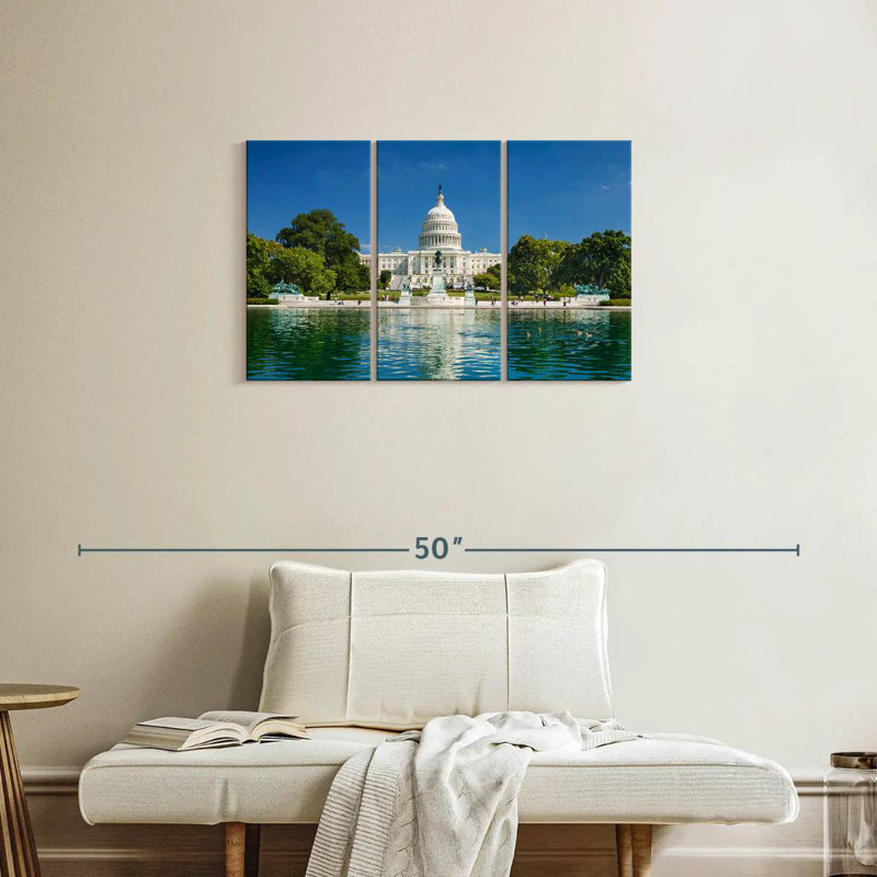 Lilie US Capitol Reflection, 20" H x 33" W