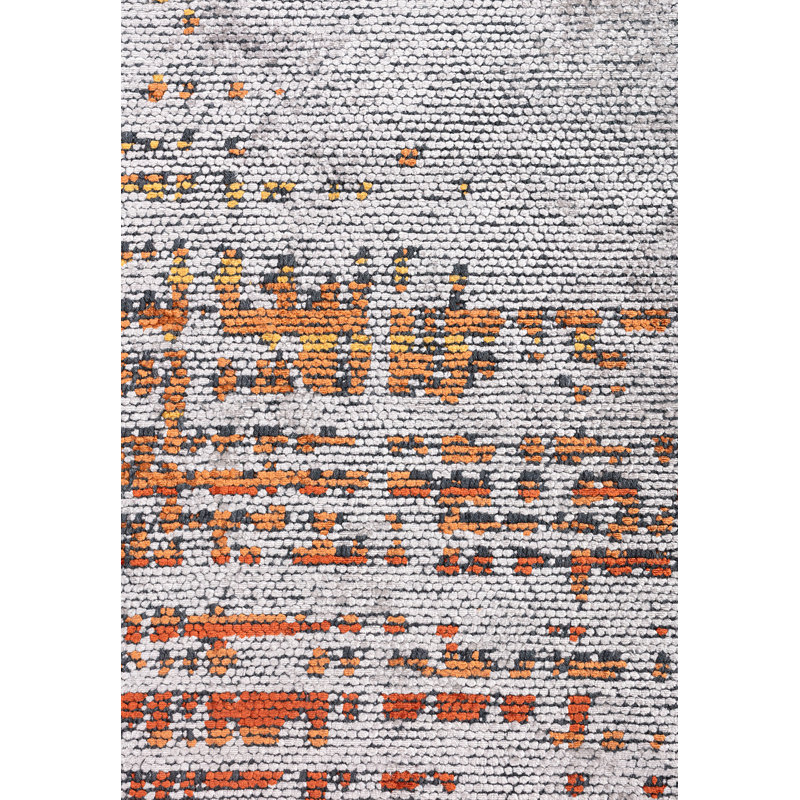 Tapis moderne et abstrait, Rectangle 6 pi 7 po x 8 pi 3 po