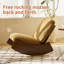 Chaise berçante confortable, revêtement de haute qualité, structure en bois massif, parfaite pour la chambre à coucher, le salon et la chambre de bébé
