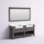 Ensemble de meuble-lavabo double 72 "avec miroir Villareal-9974121