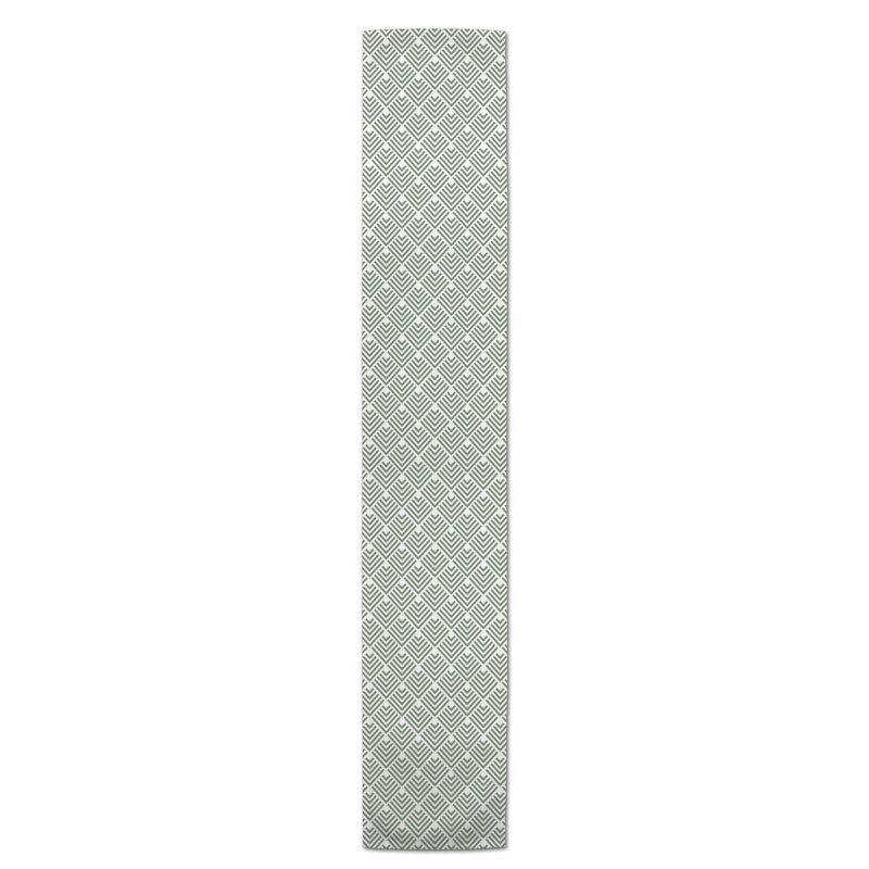 Lynda Table Runner, 72" x 16", Sage Green, Gibbsboro Arrow