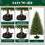 Support pour sapin de Noël naturel - Peut contenir des sapins jusqu'à 2,4 m (8 pieds)-93232222