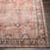Bria Machine Washable Oriental Dusty Coral/Brick Red Area Rug