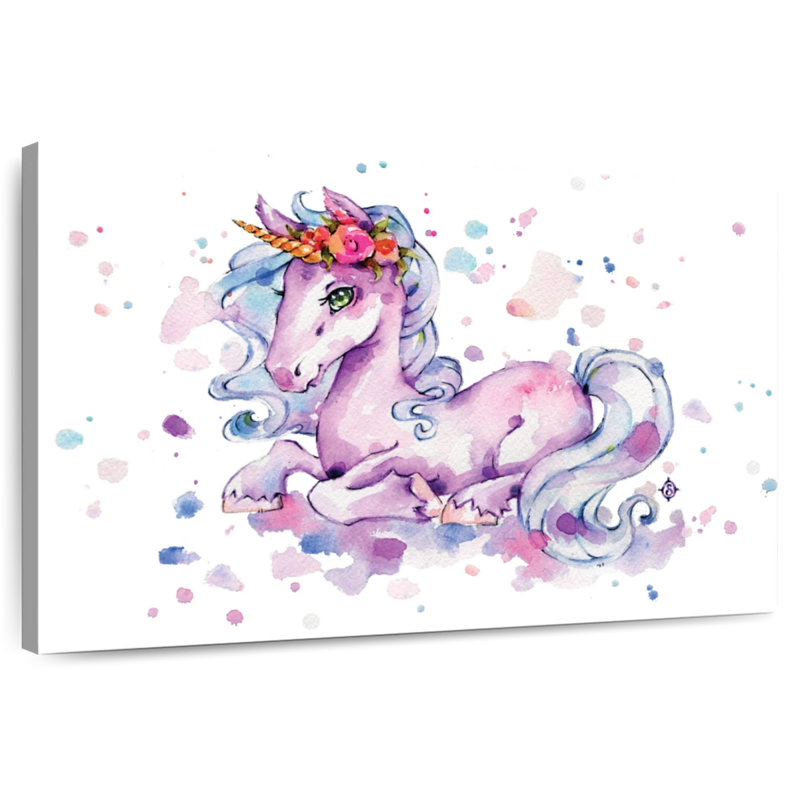 Ashelle douce licorne, H 24 po x l 36 po