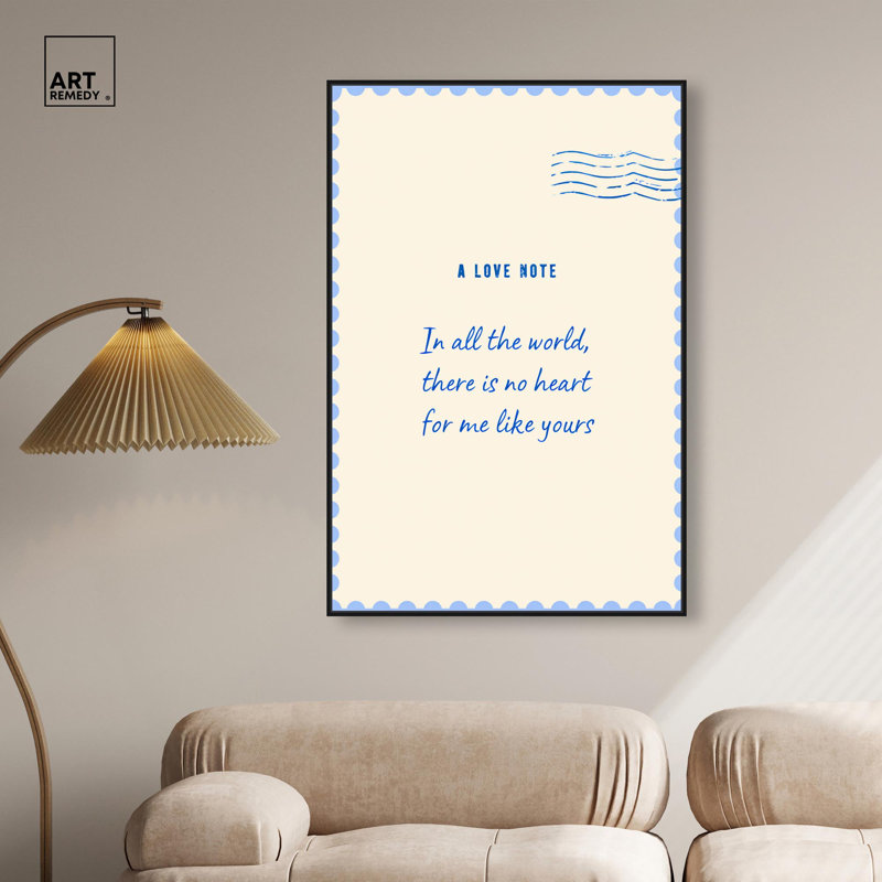 Singular Heart Canvas Print Art Print Posters by Art Remedy, 16" H x 11" W, Black Frame