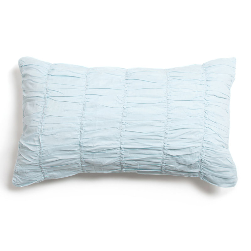 Taie décorative en coton Rassa - très grand, Aigue-marine, Très grand