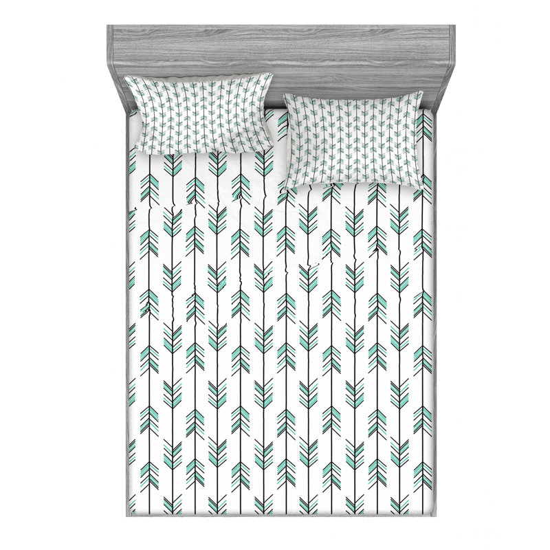 Microfiber Sheet Set, Queen Sheet Set with Fitted Sheet