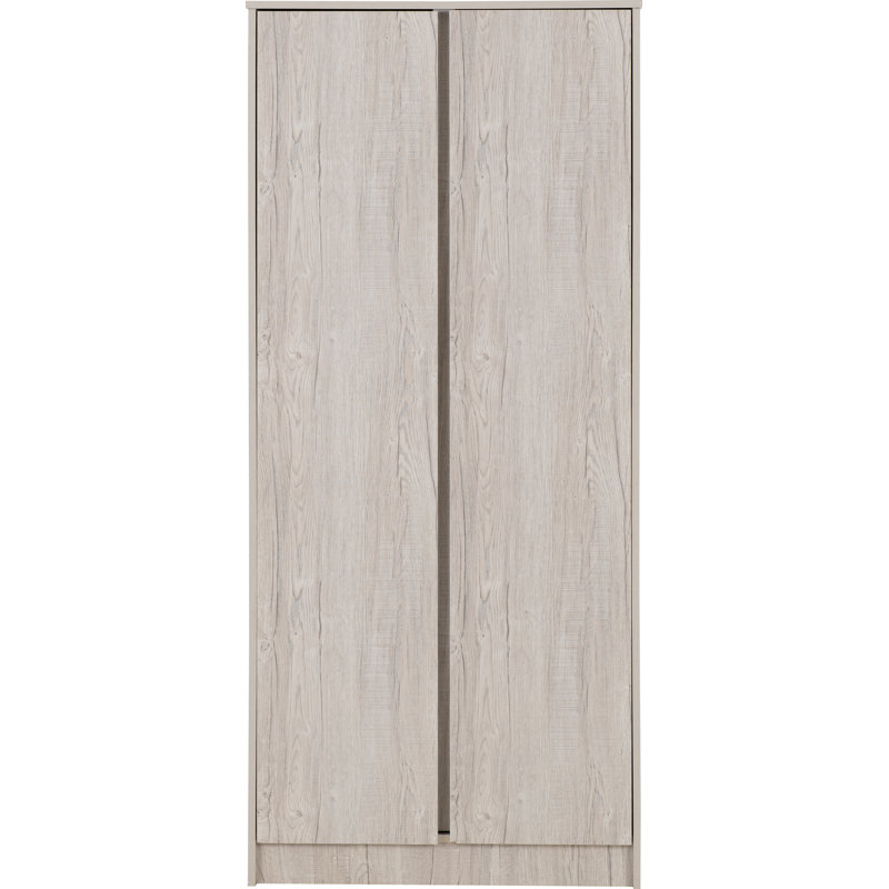 Braunstein 2 Door Wardrobe, Urban Snow