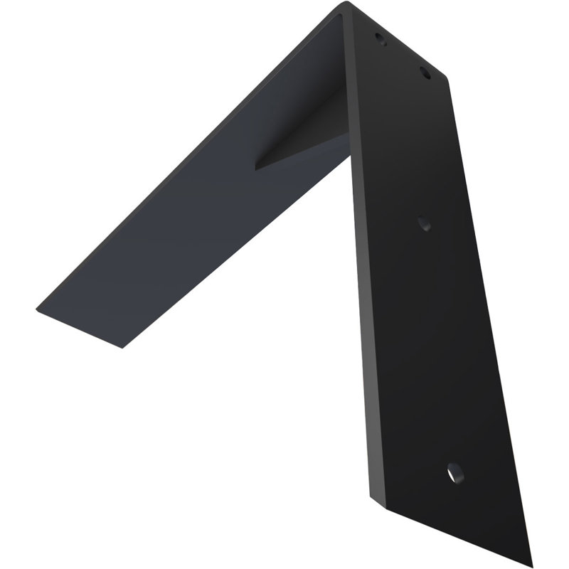 Countertop Support Steel Heavy Duty Bracket with Gusset, 10" H x 2.5" W x 12" D