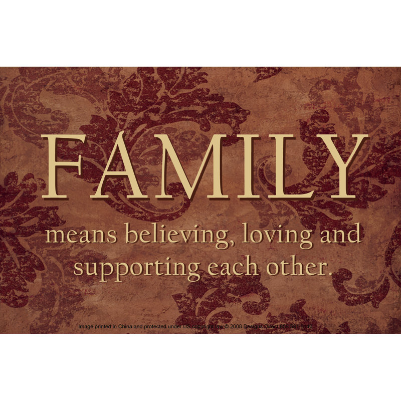 Family - Wrapped Canvas Print, 61cm H x 91cm W x 3.8cm D