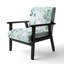 Chaise avec accoudoirs rembourrée Blossoming