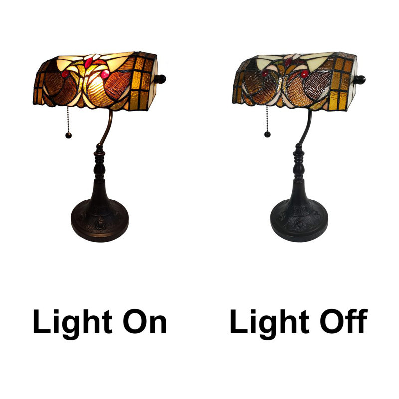 Odilia Resin Bankers Lamp