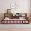 Lit de clôture en bois avec tablettes de rangement-1298241284-1298241291