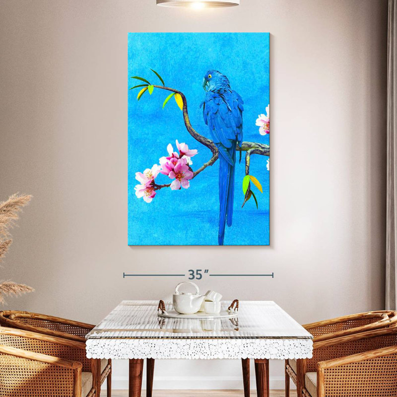 Brampt Spring Bird And Flower, 51" H x 34" W