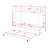 Triple Bunk Bed With Trundle,Two Side Ladder And Guardrails-7322159