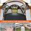 Tente de bateau escamotable blanche et orange 4-6 personnes