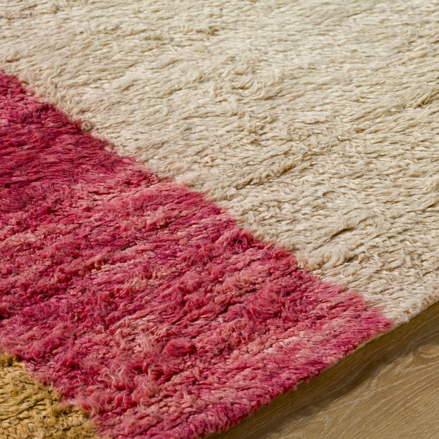 Tura Hand-Tufted Moroccan Shag Rug, Rectangle 5' x 7'6"