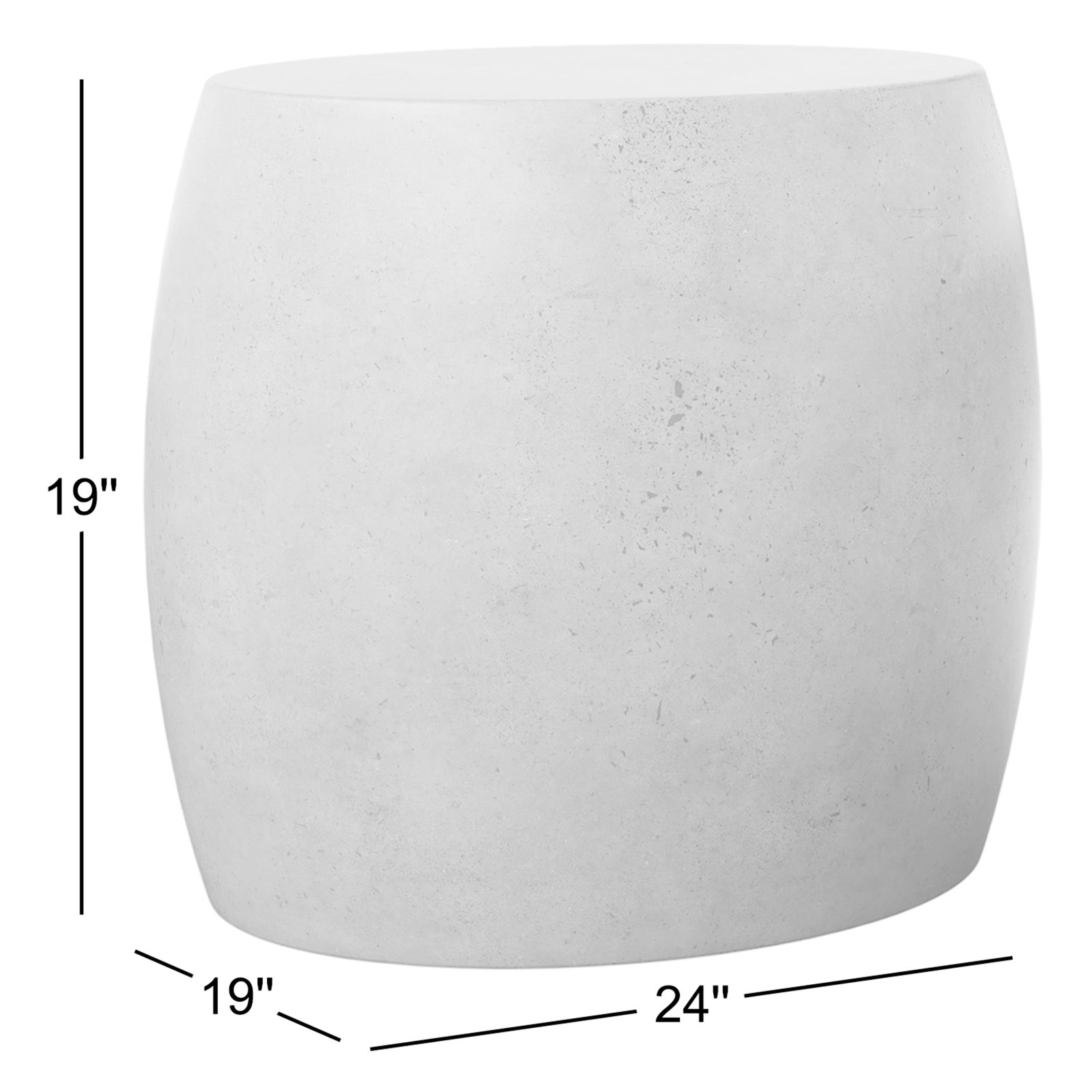 Kinsley End Table, Dark Gray