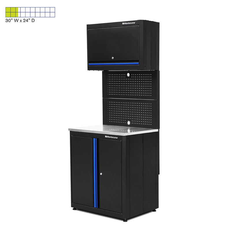 Steel Workstation and Tool Organization Set, 2-cabinets