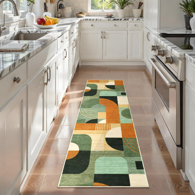Tapis lavable à la machine Boho