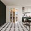 Porte intérieure à 10 carreaux en verre clair, portes françaises en MDF CARB P2 et verre trempé SGCC, quincaillerie en nickel satiné (loquets à bille, charnières et poignées), préfinie et imperméable, garde-manger, chambre, salle de bain et placard, teinture facile à appliquer soi-même, sans cadre, 122 cm x 203 cm-101465977