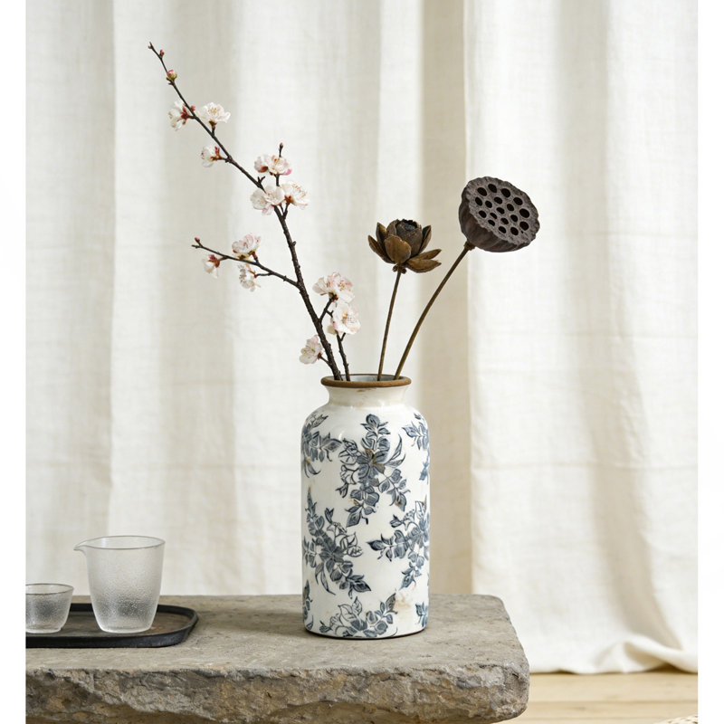 Vase à fleurs 5,3 x 5,3 x 10,2 po