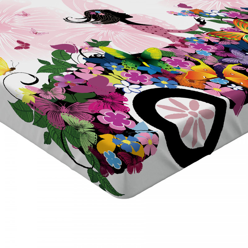 Microfiber Patterned Fitted Sheet, Full/Double Fitted Sheet