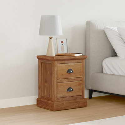 40 cm W Solid Wood Bedside Table