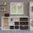 3-Pc Foldable Woven Fiber Basket Set; Chocolate-1087029123