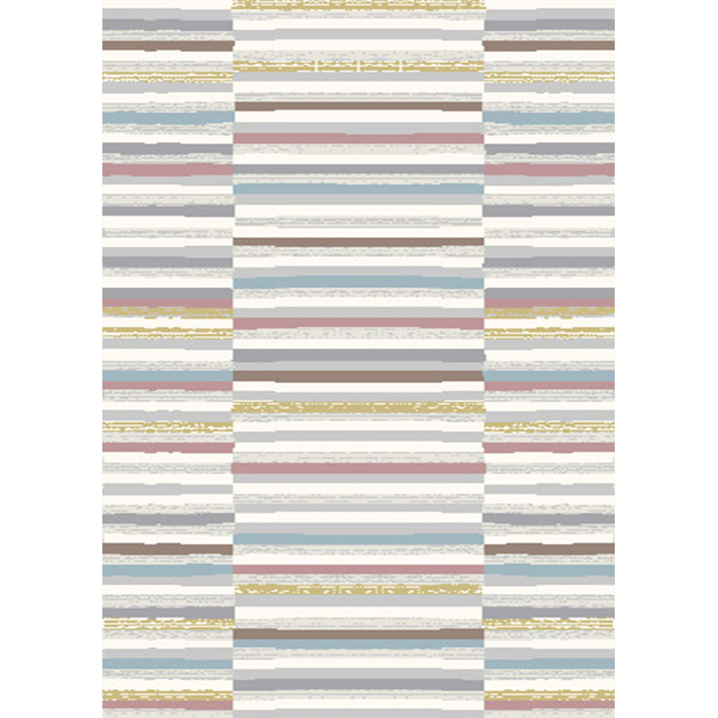 Delia Stripes Modern Light Blue Area Rug, Rectangle 160 x 220cm