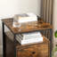 Agit 45cm W Steel Bedside Table