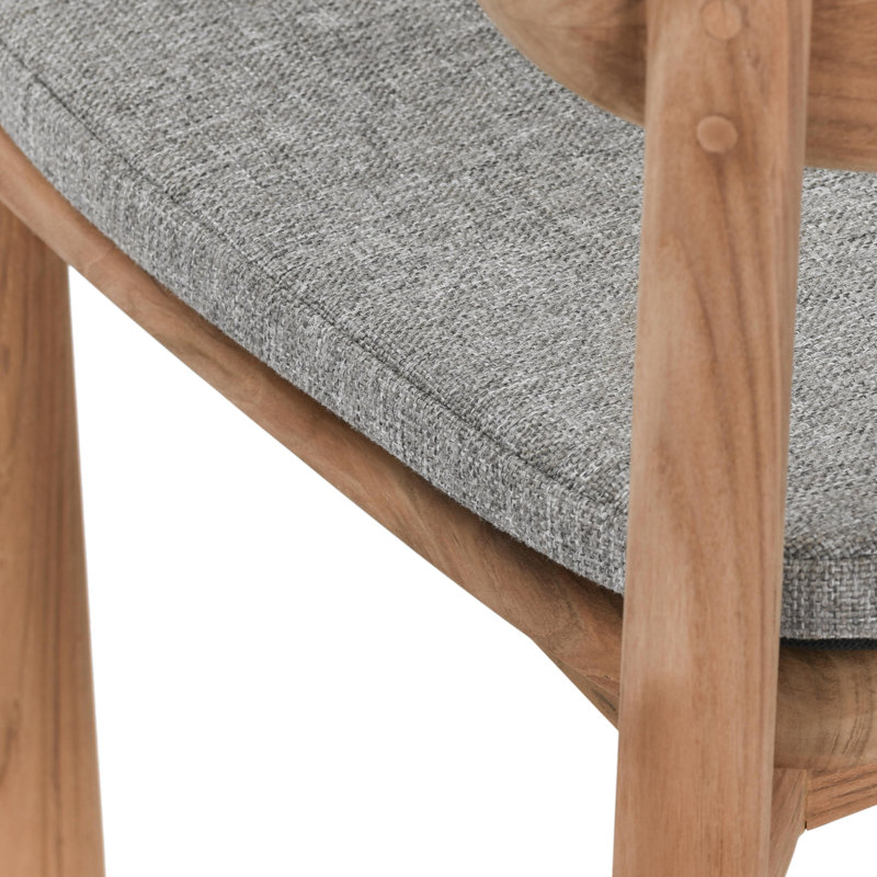 Aston Solid Wood Side Chair in Brown