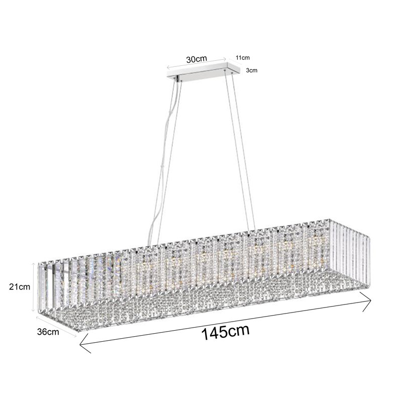Hanan 11 - Light Crystal Pendant