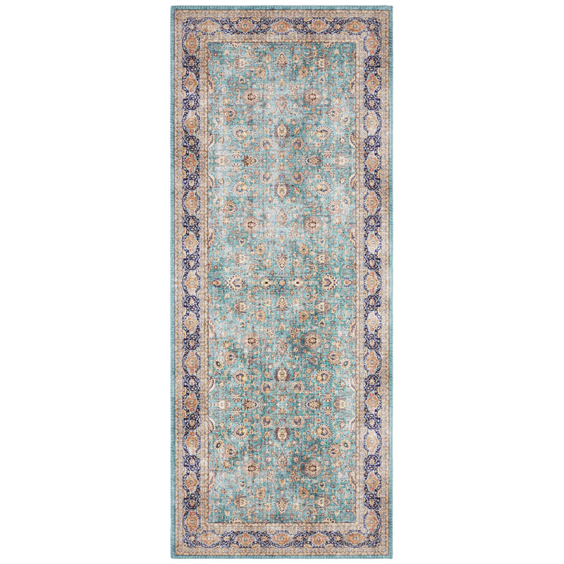 Keshan Maschad Tufted Jade Rug, Runner 80 x 200cm