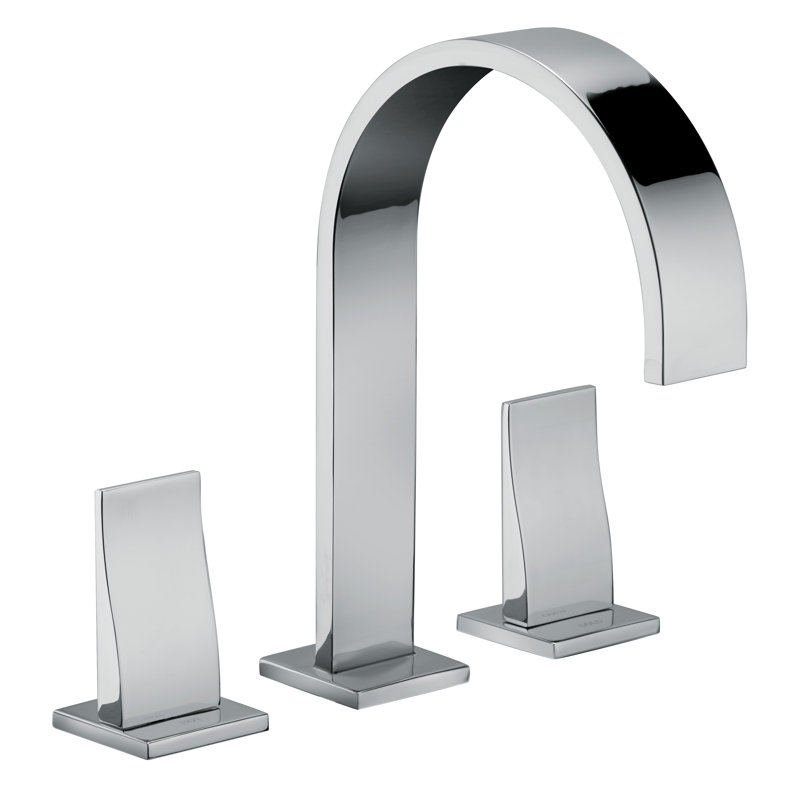 Corsini 8" Widespread Two-Handle Bathroom Faucet with Metal Push-Pop Drain Assembly