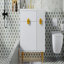 Meuble-lavabo 36 po avec lavabo en résine, meuble-lavabo moderne, armoire de rangement avec porte à fermeture en douceur et porte rabattable