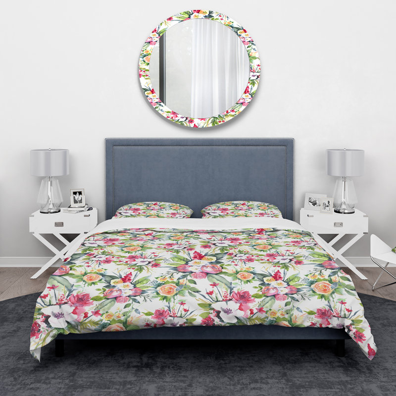 Ensemble de housse de couette traditionnelle, Housse de couette très grand + 2 taies décoratives
