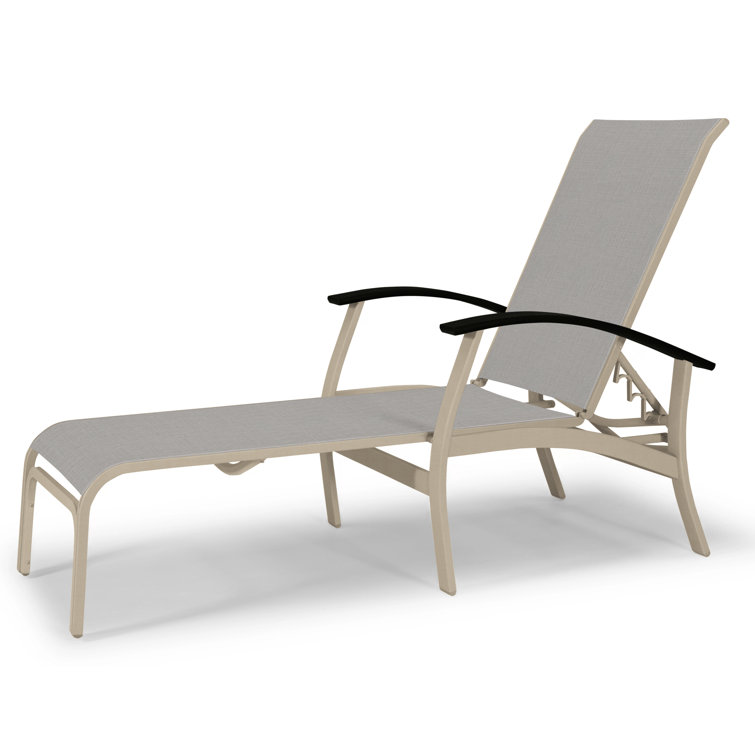 Askar Outdoor Rust-Resistant Metal Chaise Lounge