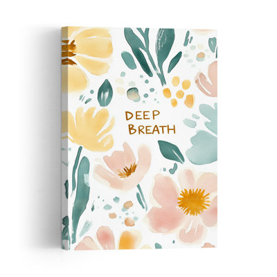 Floral Calm Peaceful Serene Abstract Flower Nature Wall Art Print by Treechild - Print