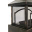 37-Inch Rectangular Metal Outdoor Wood Burning Fireplace - Outdoor Fireplace with Built-in Log Storage and Poker-Brushed Bronze,Log Burner Fire Pit for Patio Garden And Backyard
