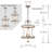 Puebla 3 - Light Dimmable Cage Chandelier