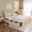Boho Natural Rattan Storage Queen Bed