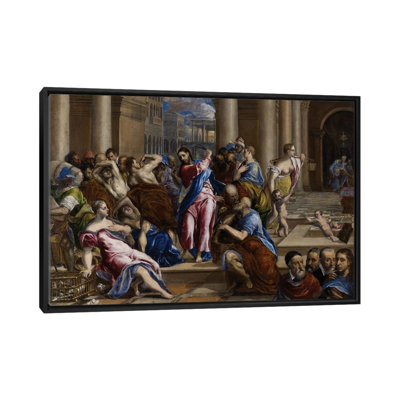 « christ driving the changes » par el greco, reproduction d’art sur toile tendue